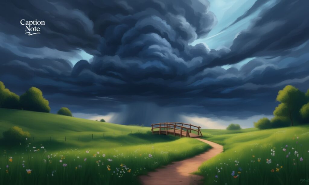 Dark Clouds Instagram Captions