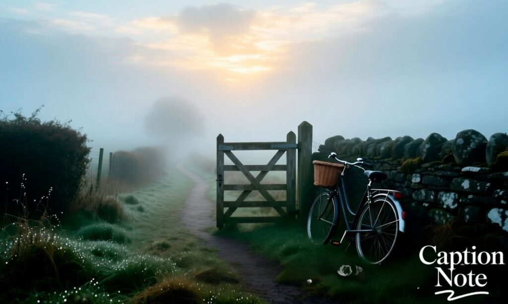 Foggy Morning Captions