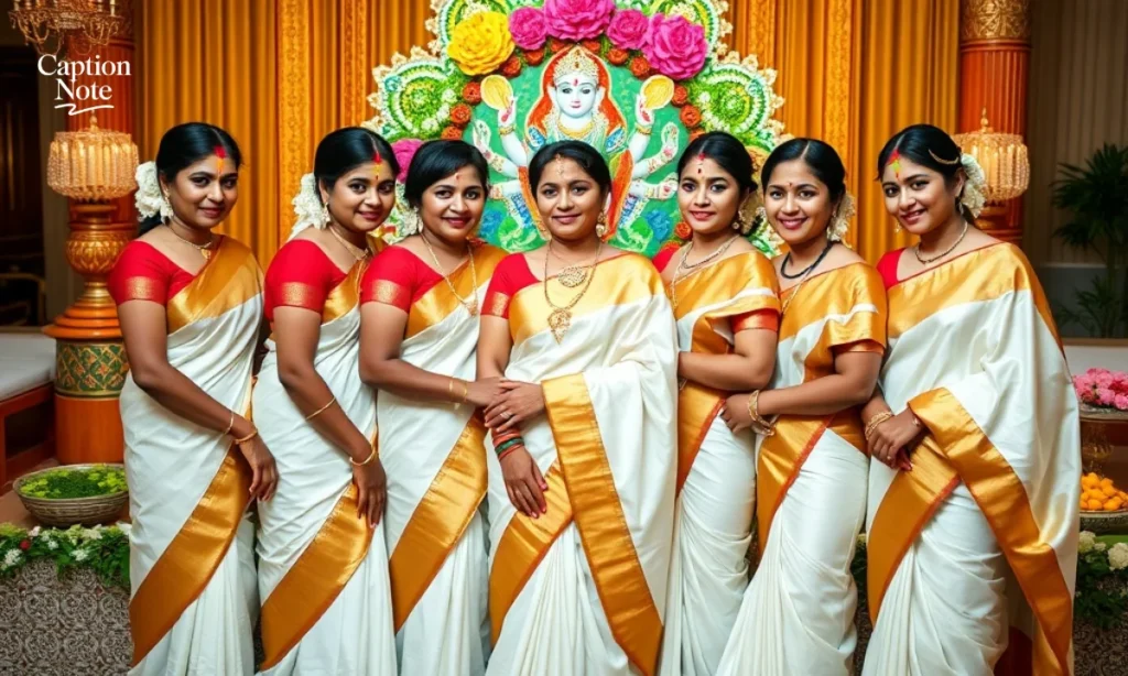 Onam Captions for Traditional Outfits