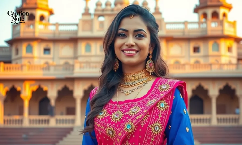 Rajasthani Captions for Traditional Outfits