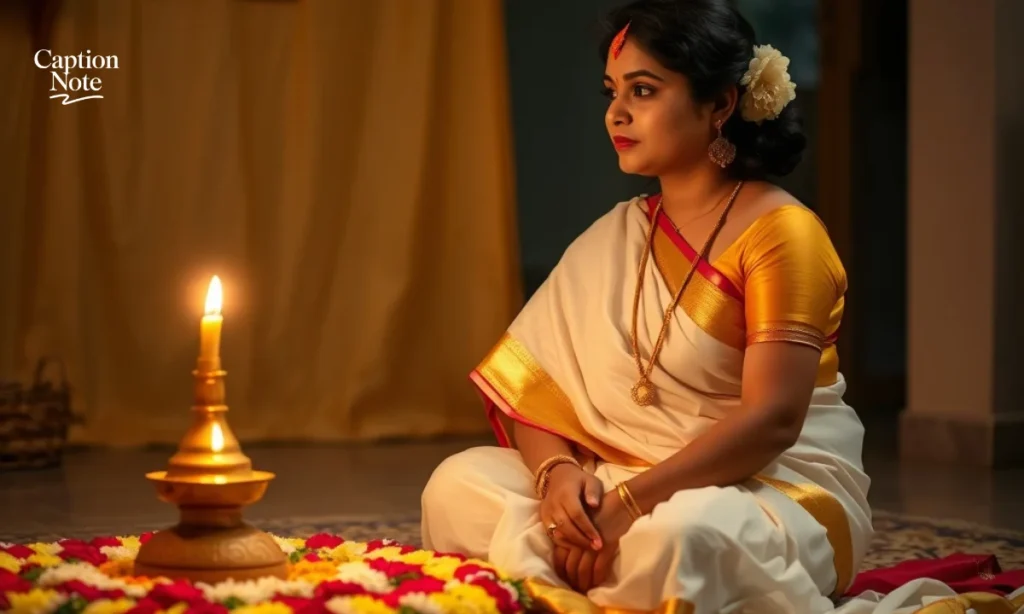 Reflective Onam Captions for Instagram