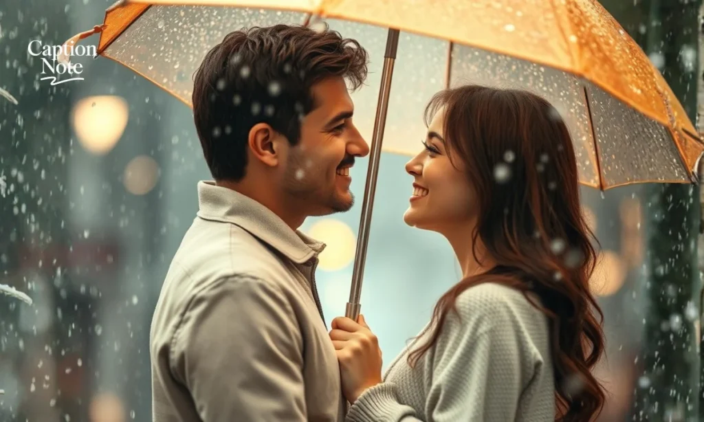 Romantic Rain Captions