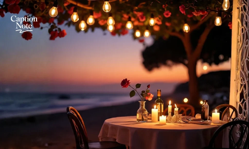 Romantic Evening Captions for Lovebirds