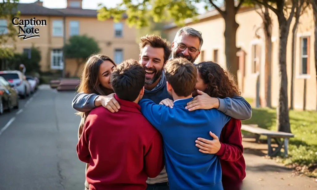 Meeting School Friends After Long Time Caption