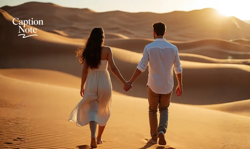Couple Desert Captions