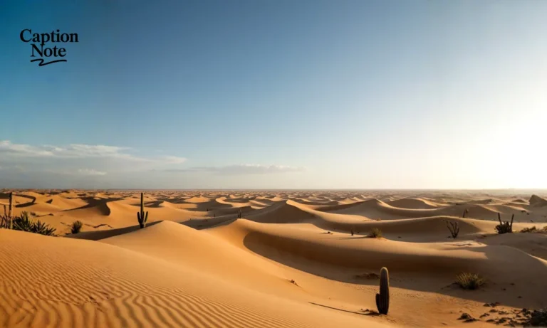 Desert Captions For Instagram