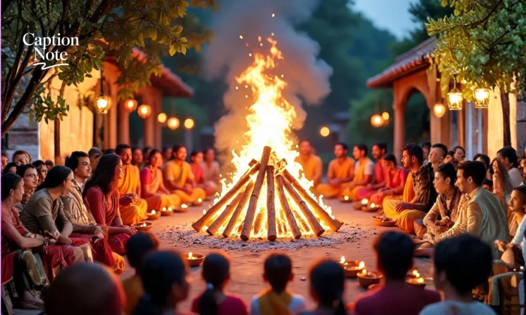 Holika Dahan Captions for WhatsApp Stories