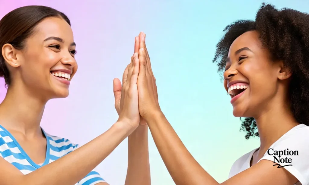 One-Word Best Friend Captions Short