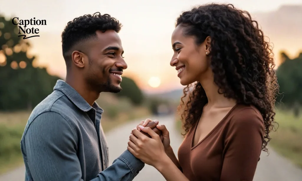 Romantic One-Word Captions for Couples