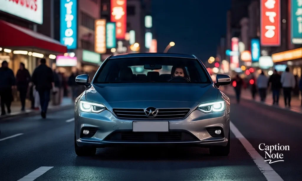 City Night Drive Captions