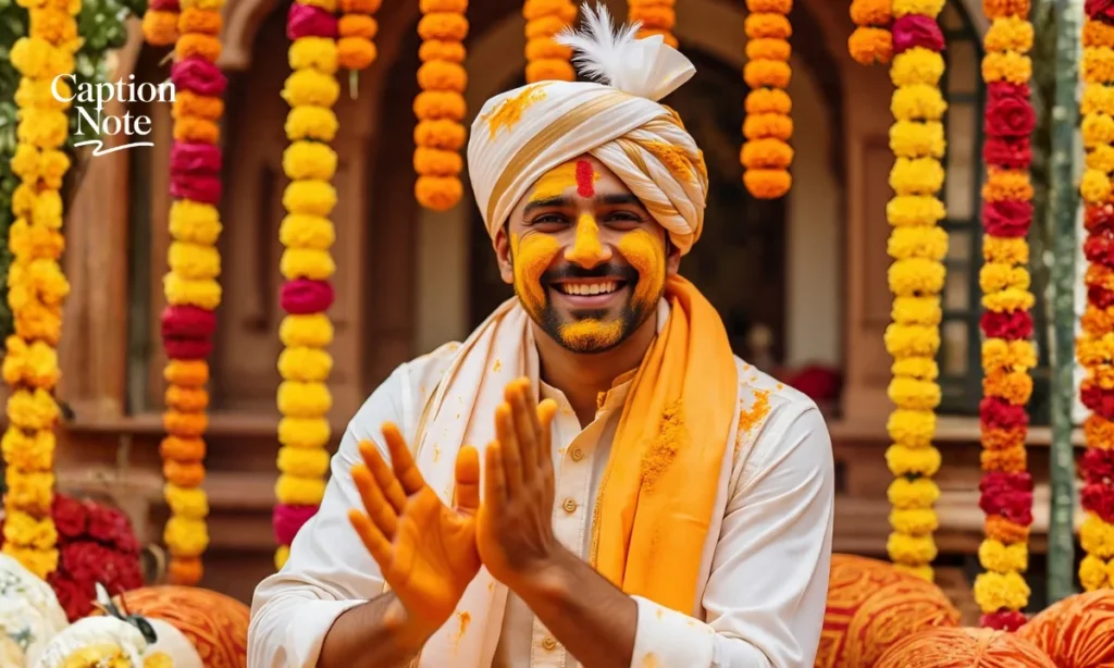 Groom Haldi Captions for Instagram
