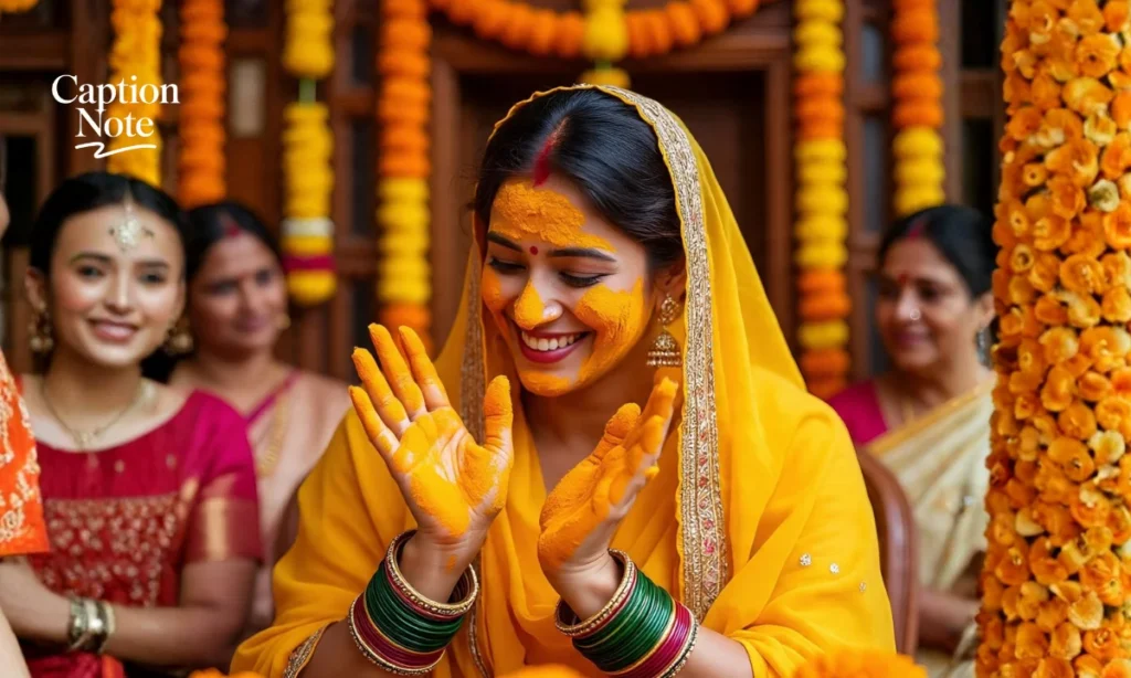 Haldi Captions For Instagram