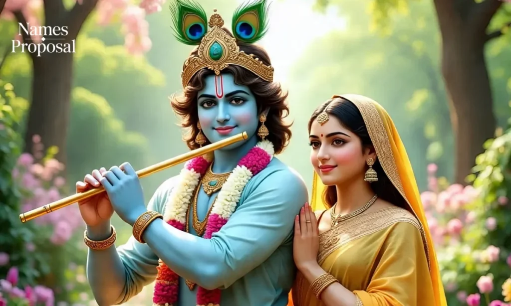 Short Radha Krishna Captions for Instagram in Hindi