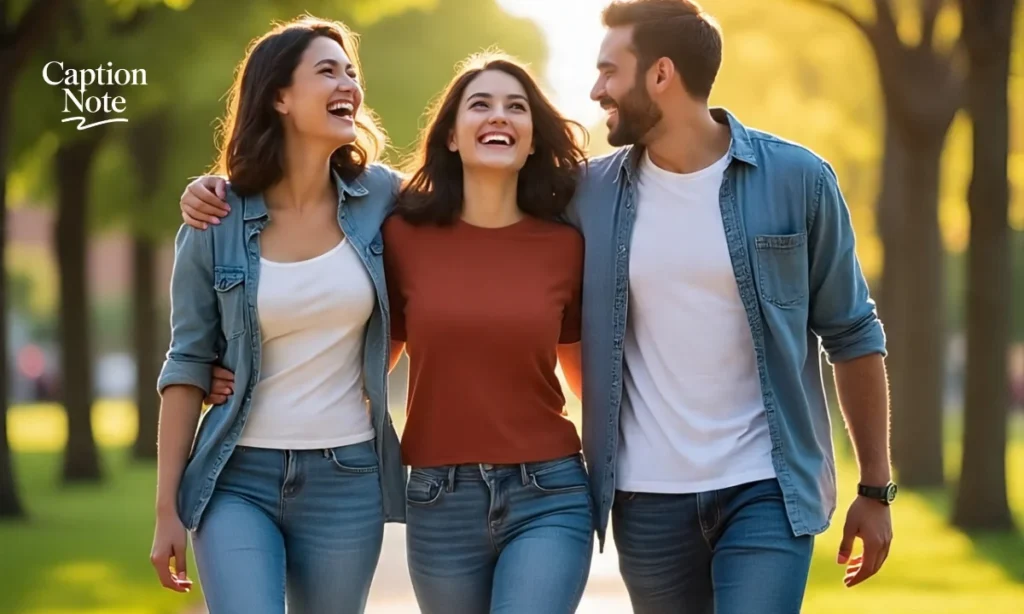 Trio Friendship Captions