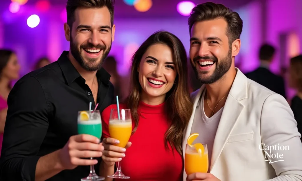 Trio Party Captions for Instagram
